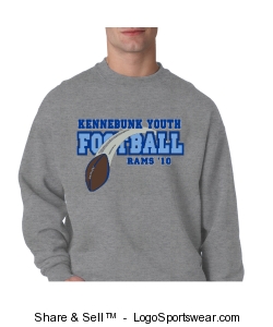 Adult Youth Football Sweatshirt Design Zoom